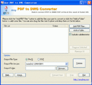 PDF to DWG 7.0 screenshot